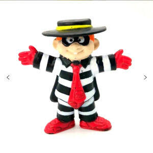 Vintage McDonald's 2.75" HAMBURGLAR PVC Toy Figure 1995 Happy Meal Burger Thief